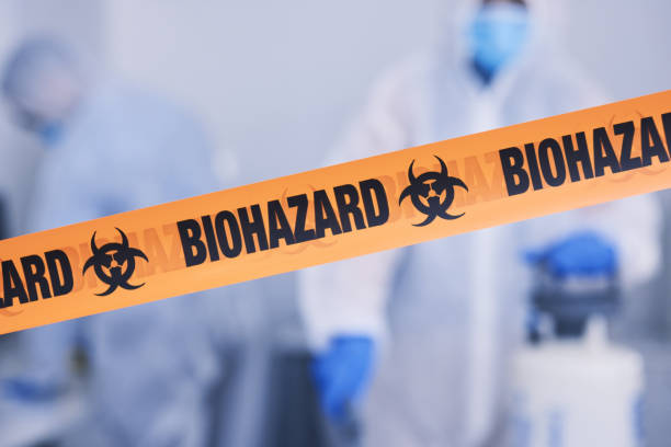 Professional Biohazard technician working in Orient, NY